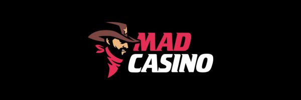 Mad Casino pokies lobby showing the ten dollar deposit panel